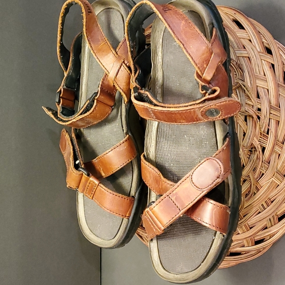 TIMBERLAND MENS LEATHER SANDALS 12M - Picture 2 of 8